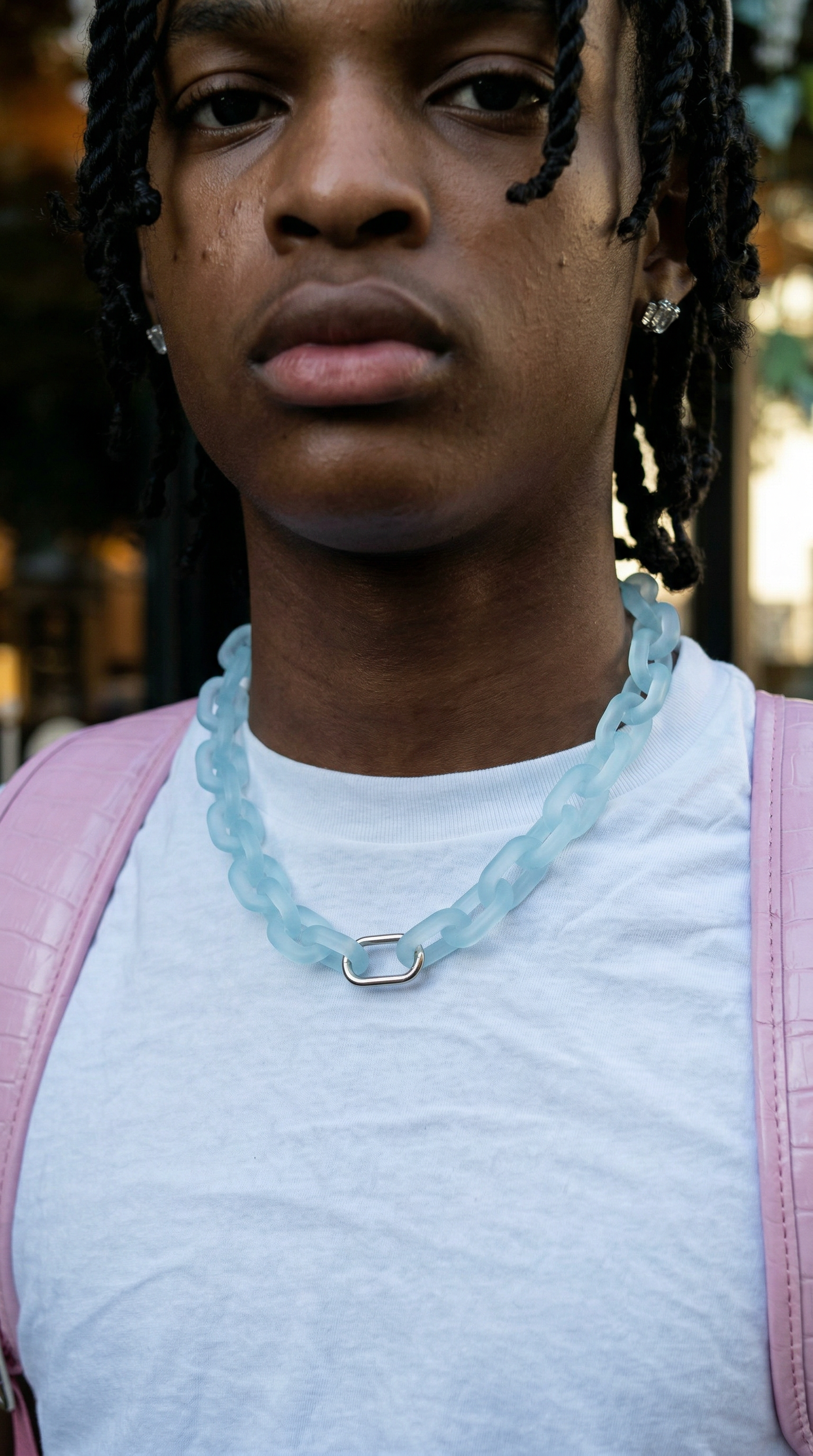 X-RAY NECKLACE - SKY BLUE